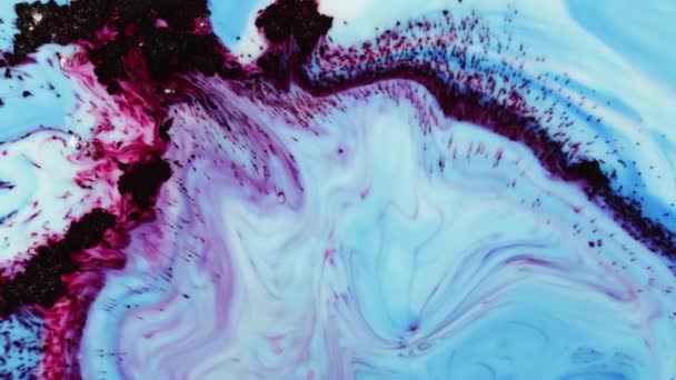 Abstrakte Bunte Paint Ink Explode Diffusion Psychedelic Blast Movement Weiche — Stockvideo