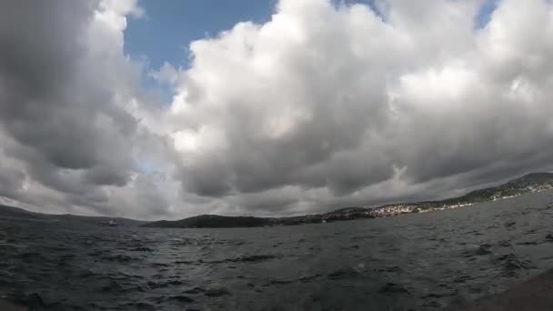 Ουρανός Της Κωνσταντινούπολης Ουρανό Και Σύννεφο Χρονική Υστέρηση — Αρχείο Βίντεο