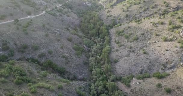 Vale Montanhas Imagens Drones Passe Montanha Peru Drone Tiro Das — Vídeo de Stock