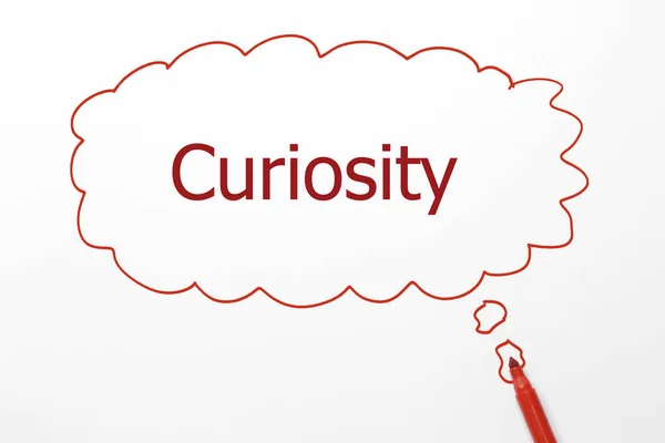 Curiosity Word Red Marker — Stock Photo, Image