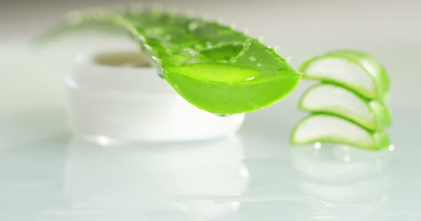 Composition of aloe vera — Stock Video