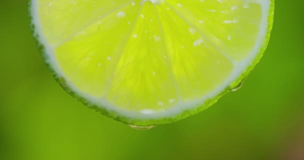滴柠檬汁滴的摄影视频 — 图库视频影像
