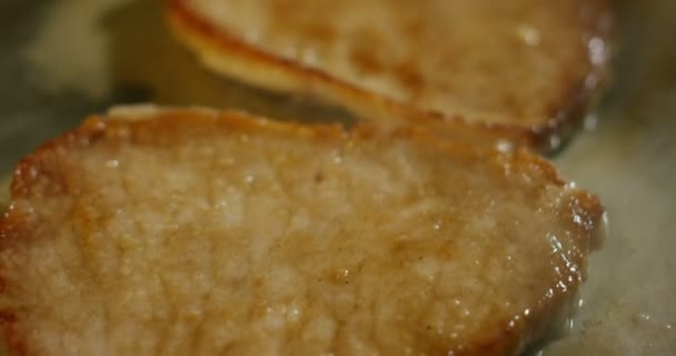 Primo Piano Della Frittura Padella — Video Stock