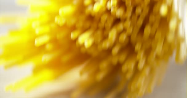 Італійська Паста Спагетті Падіння Повільному Релізи Всі Італійські Традиції Доброта — стокове відео