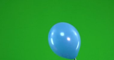 Rise renkli balon yeşil ekran