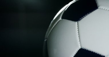 siyah arka plan, atış stüdyo futbol topları iplik video