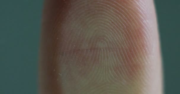 Футуристична Цифрова Обробка Біометричного Сканера Відбитків Пальців Концепція Спостереження Сканування — стокове відео