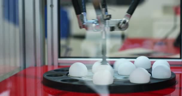 Industrial Automation Shows Power Robotics — Stock Video