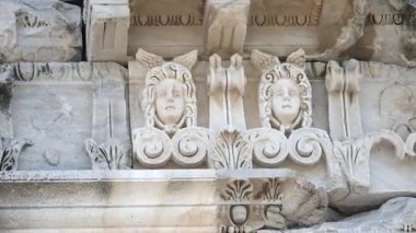 Pergamon ancient city - 4k image of the Pergamon ancient city in Izmir Bergama