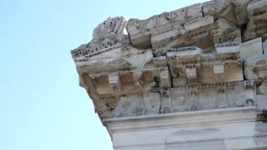 Pergamon ancient city - 4k image of the Pergamon ancient city in Izmir Bergama