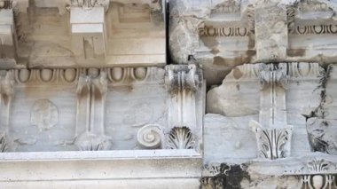 Pergamon ancient city - 4k image of the Pergamon ancient city in Izmir Bergama