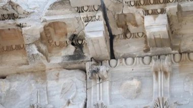 Pergamon ancient city - 4k image of the Pergamon ancient city in Izmir Bergama