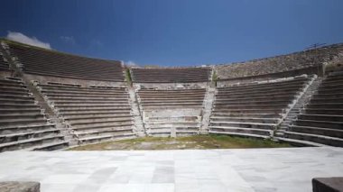 Asklepion Ancient City in Pergamon  Historical Ruins of Healing Center4K aerial and ground footage of Asklepion Ancient City in Pergamon (Bergama, Turkey)