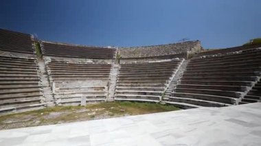 Asklepion Ancient City in Pergamon  Historical Ruins of Healing Center4K aerial and ground footage of Asklepion Ancient City in Pergamon (Bergama, Turkey)