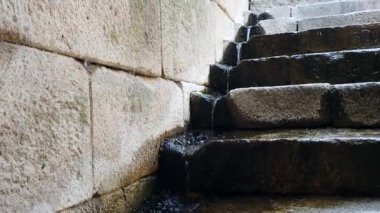 Asklepion Ancient City in Pergamon  Historical Ruins of Healing Center4K aerial and ground footage of Asklepion Ancient City in Pergamon (Bergama, Turkey)