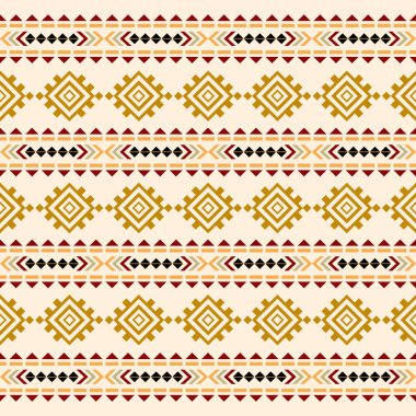 Amerikan Navajo desenli tasarım. Halıdaki etnik süs. Aztek tarzı. Kabile işi. motif. Boho, süs, giysi, tekstil, ambalaj, arkaplan, duvar kağıdı, halı, baskı