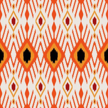 Özbekistan Şablonu. Özbekistan ikat soyut etnik tasarım. Özbekistan arka plan, duvar kağıdı, tekstil, sanat, giysi, ambalaj kağıdı, Özbek tarzı, Özbek kumaşı