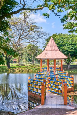Güzel Taiping Lake Gardens oyuk ya da Taman Tasik, Malezya