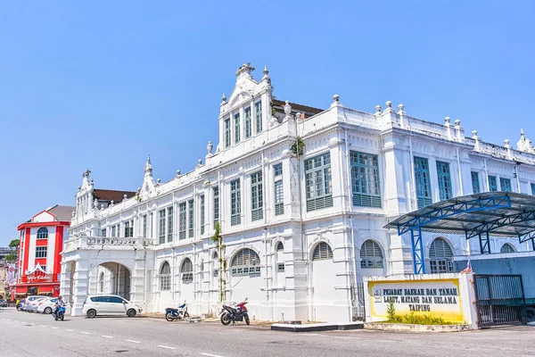 Taiping Malaisie Février 2018 Rue Avec Commerces Vieilles Maisons Coloniales — Photo