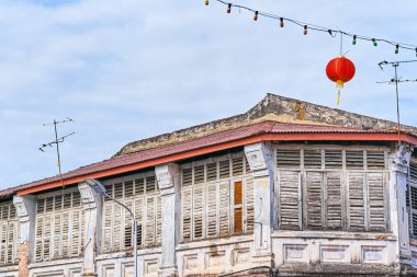 Georgetown evlerde Penang Adası, Malezya