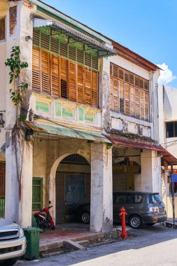 Eski evde Penang Adası, Georgetown, Malezya