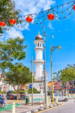GEORGETOWN, MALAYSIA - FEBRUARY 14, 2018: Kapitan Keling Mosque