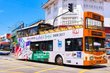 Georgetown, Malezya - 14 Şubat 2018: Görünüm Penang Adası sokakları