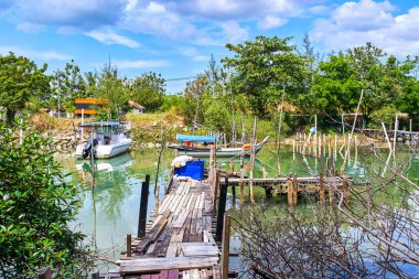 Langkawi Adası, Malezya balıkçı köyü