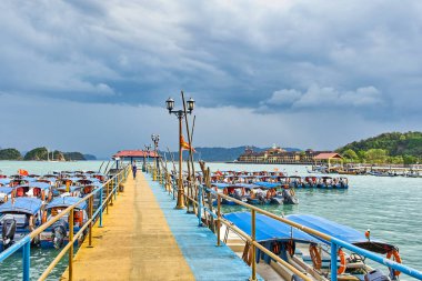 Tekne iskele adada Langkawi, Malezya