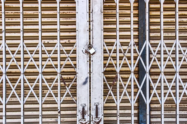 Eine Alte Verschlossene Tür Textur Hintergrund — Stockfoto