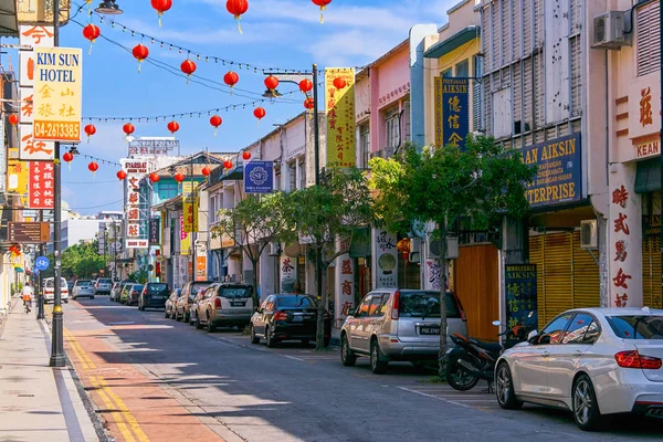 Georgetown Malasia Febrero 2018 Vista Las Calles Isla Penang — Foto de Stock