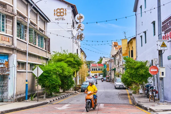 Georgetown Malasia Febrero 2018 Año Nuevo Las Calles Isla Penang — Foto de Stock