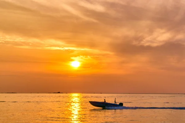 Idílico Atardecer Vista Bahía Océano — Foto de Stock