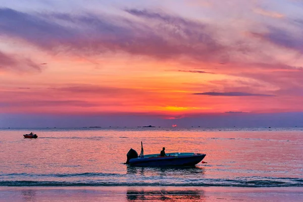 Idyllic Sunset Ocean Bay View — Stock Photo, Image