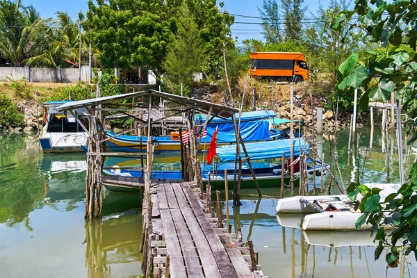 Vissersdorp Eiland Langkawi Maleisië — Stockfoto