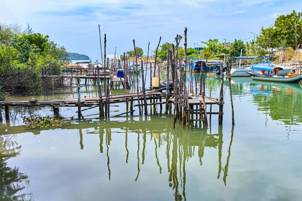 Vissersdorp Eiland Langkawi Maleisië — Stockfoto