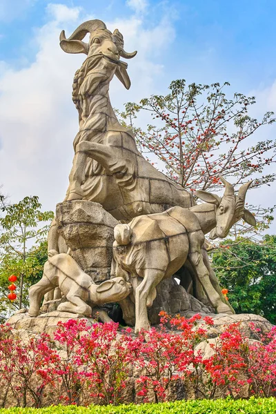 Five Goats Statue in Yuexiu Park Guangzhou, China