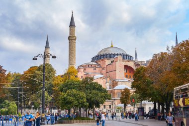 Istanbul, Türkiye - Ocrober 12, 2018: Ayasofya Camii Sultanahmet