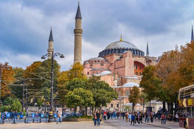 Istanbul, Türkiye - Ocrober 12, 2018: Ayasofya Camii Sultanahmet