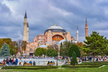 Istanbul, Türkiye - Ocrober 12, 2018: Ayasofya Camii Sultanahmet
