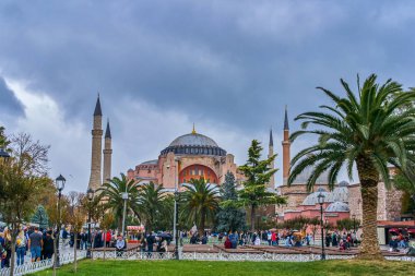 Istanbul, Türkiye - Ocrober 12, 2018: Ayasofya Camii Sultanahmet