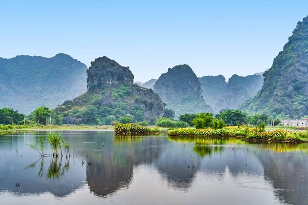 Vue Sur Les Montagnes Ninh Binh Vietnam — Photo