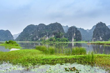 Dağlar görünümü Ninh Binh, Vietnam