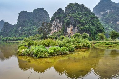 Dağlar görünümü Ninh Binh, Vietnam