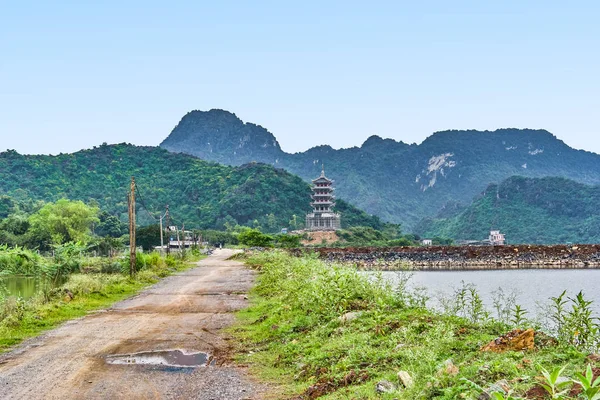 Bai Dinh Templo Vista Ninh Binh Vietnã — Fotografia de Stock