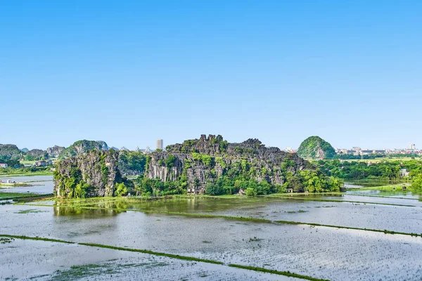 Hang Mua Mua Grot Berg Zonsondergang Uitzicht Ninh Binh Vietnam — Stockfoto