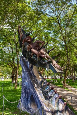 Genel park anıt ton şehir merkezinde, Vietnam