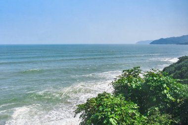 Hai Van Pass (Phu Tho) ünlü yolu doğal görünümü, Vietnam