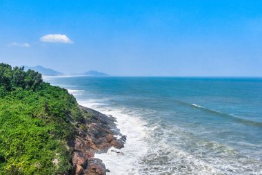 Hai Van Pass (Phu Tho) ünlü yolu doğal görünümü, Vietnam