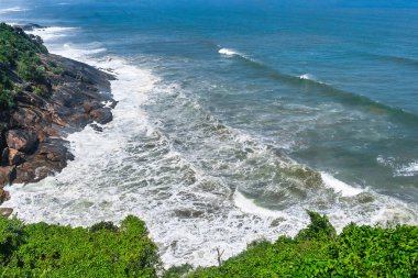 Hai Van Pass (Phu Tho) ünlü yolu doğal görünümü, Vietnam